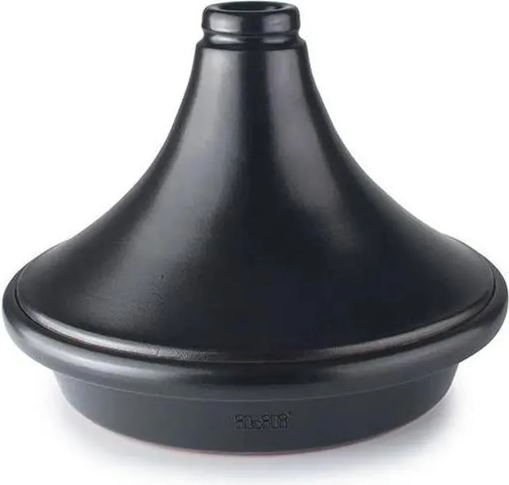 Ibili Natural Tajine 28 cm Nero - Pentola in Terracotta per Cottura Lenta