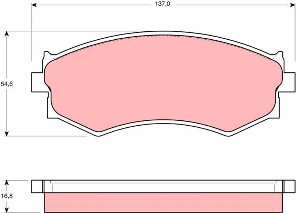 Plaquettes de frein TRW GDB765 OE 45022 SH3 A02 pour Primera W10