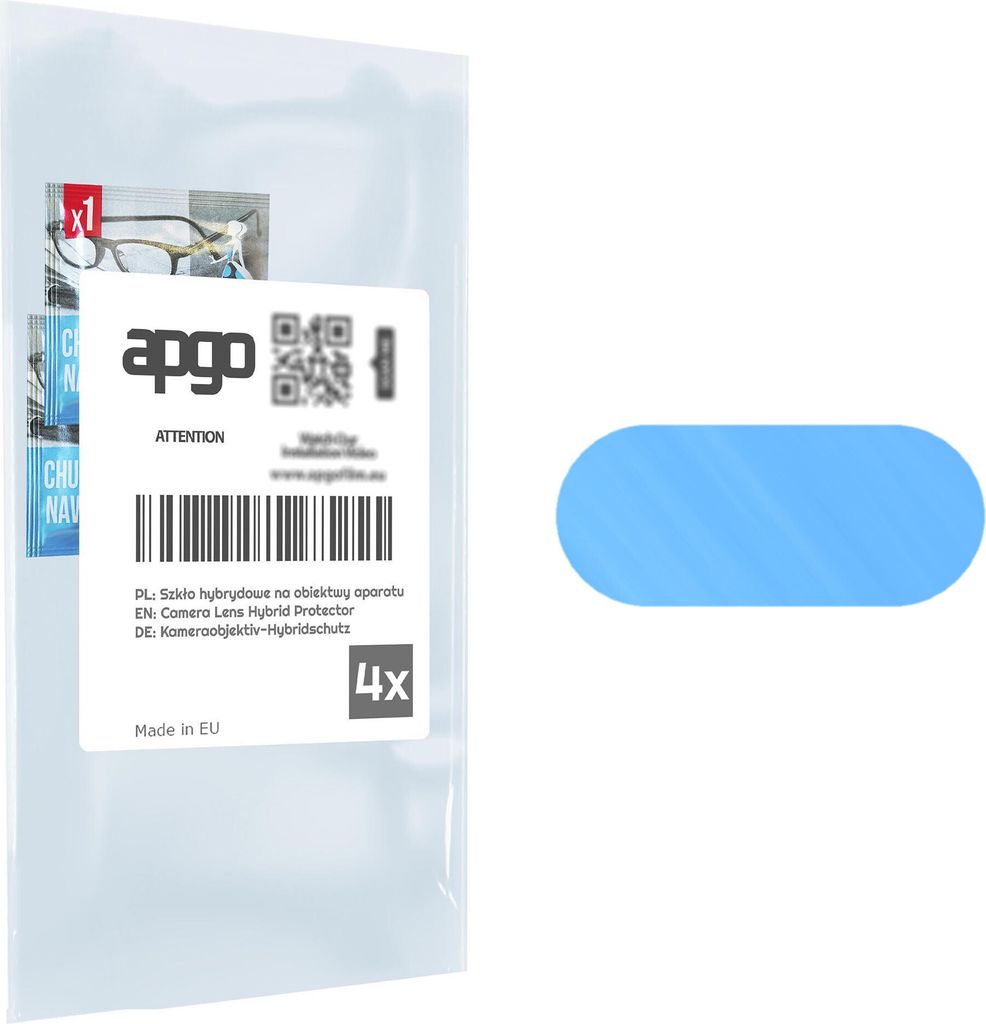 apgo 4 Stück Linsenschutz Kamera Schutzglas für Alcatel 1s Kameraschutz, 9H Kameraobjektiv Camera Lens Protector