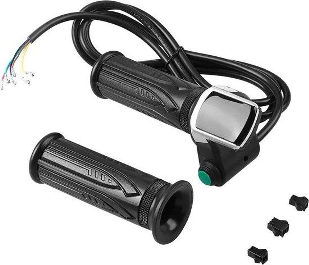 Elektroradgriffe mit Wasserfestem LCD-Display - Paar für E-Bikes mit Drehgriff für E-Autos und Scooter - Kompatibel mit 36V