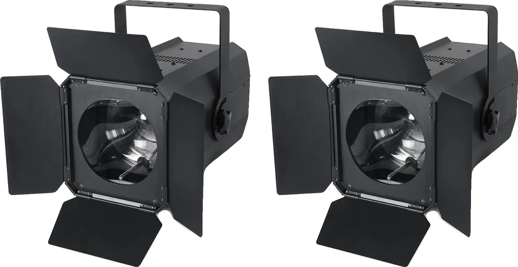 Projecteur de Scène LED COB 200W à Faisceau Réglable pour Spectacle 2PCS