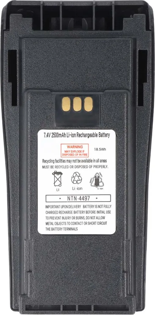 Réparer votre radio : Batterie Motorola DP1400 7,4V Li-Ion 2500mAh noire