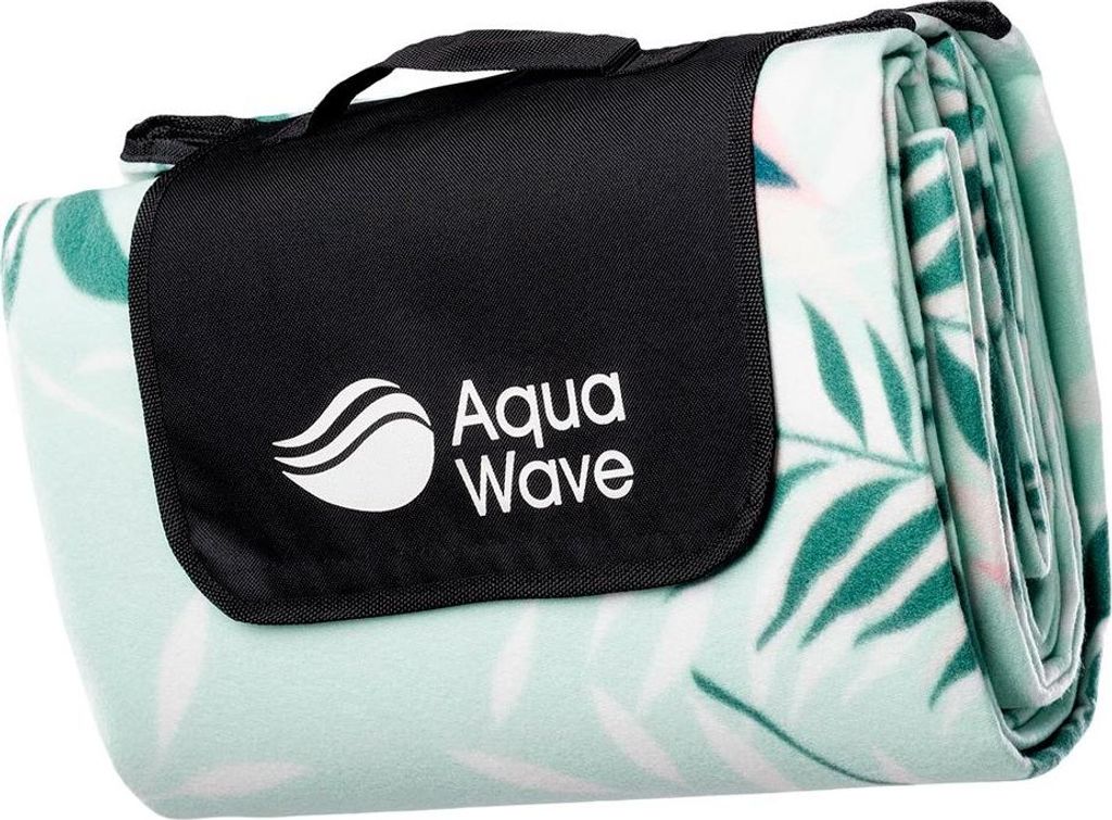 Aquawave - "Salva" Blätterdruck Picknick-Decke PP15539 (200 cm x 200 cm) (Grün)