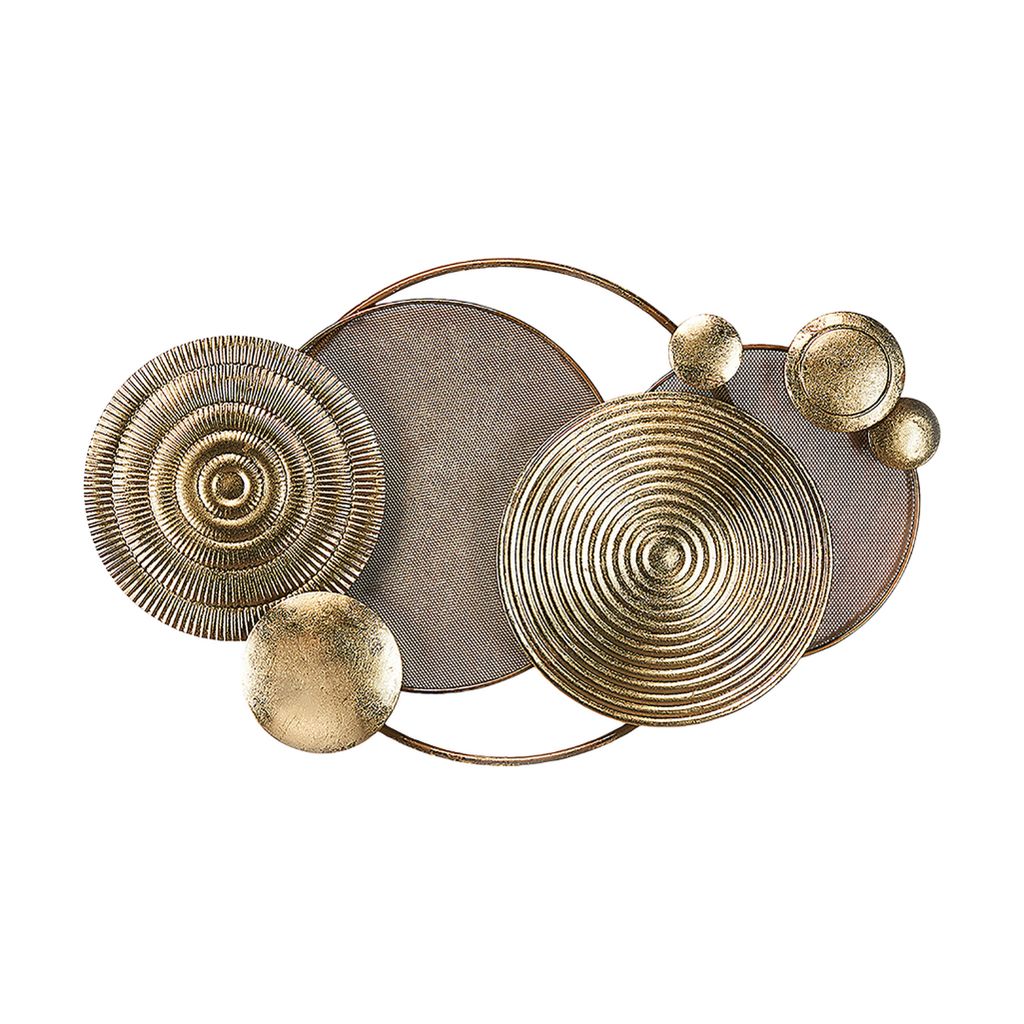 Kobolo Wandbild Wanddeko Metallbild 3D - GOLDEN - aus Produktbild 1