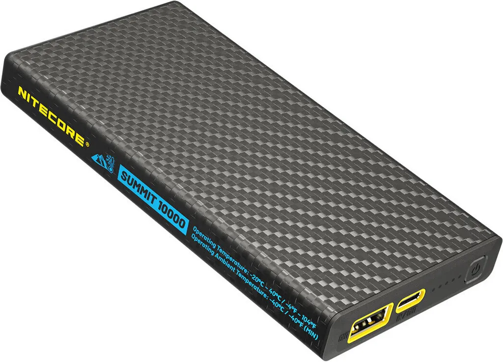 Batterie Externe Haute Montagne Nitecore Summit 10000mAh Fibre Carbone