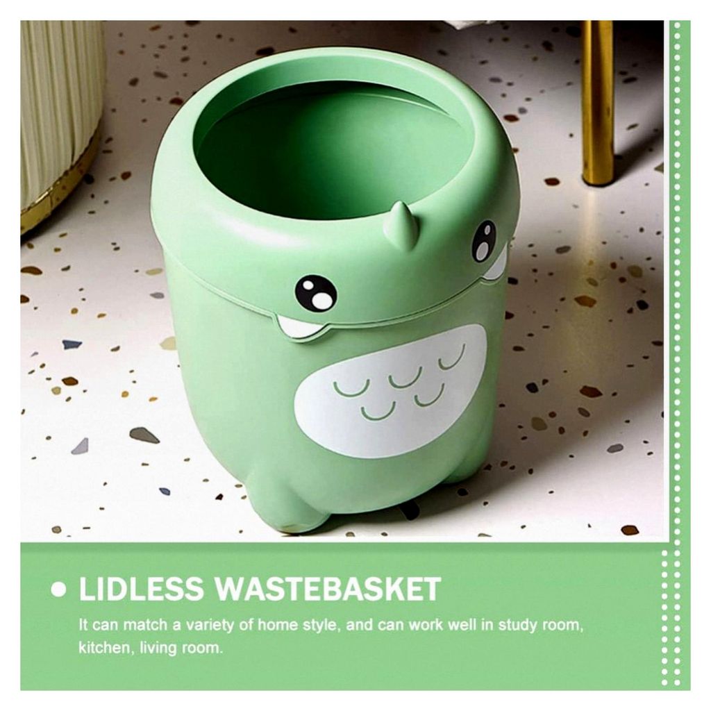 Mülleimer mit Tierdesign, Müllbehälter für Badezimmer, Küche, Schlafzimmer, Hellgrün