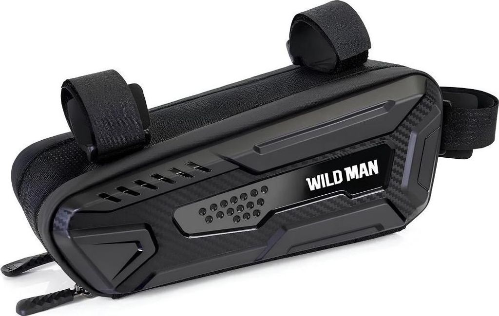 WILDMAN Reisetasche unter dem Fahrradrahmen mit Reißverschluss 1L M40 schwarz
