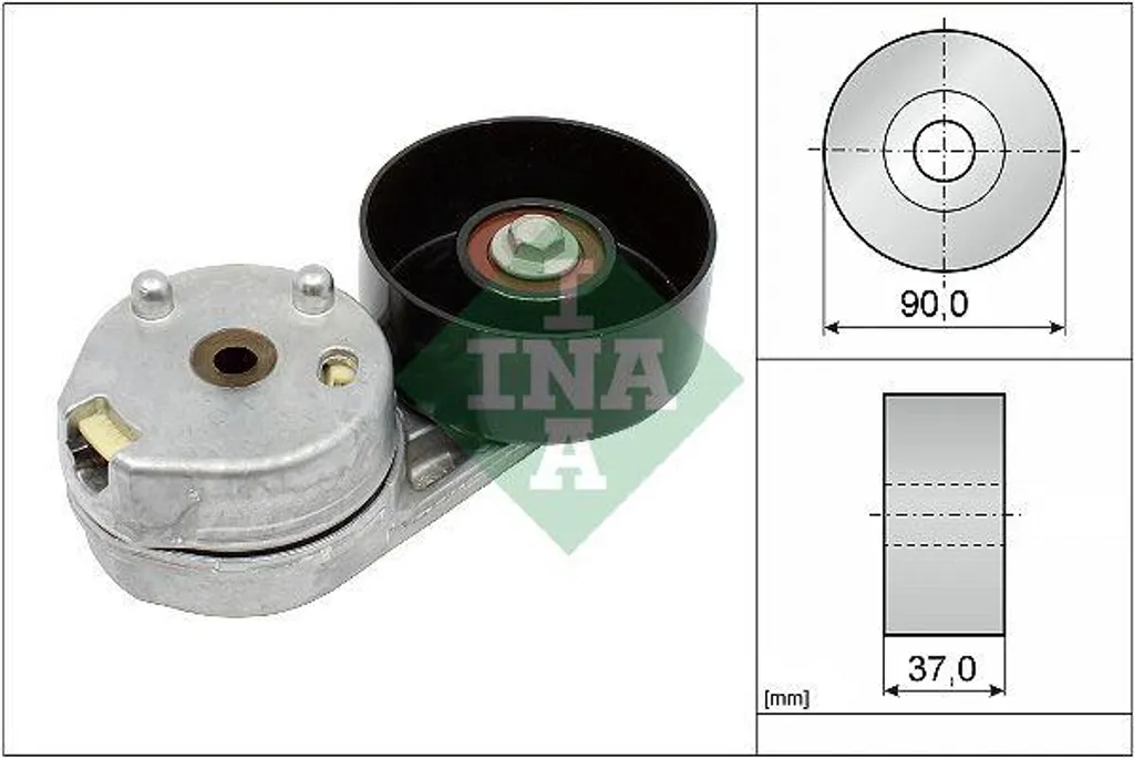 Galet tendeur de courroie trapézoïdale INA 534068110 pour Discovery V6