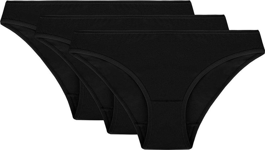 Vivisence 4003 dame slip unterhose niedriger bund , schwarz, m