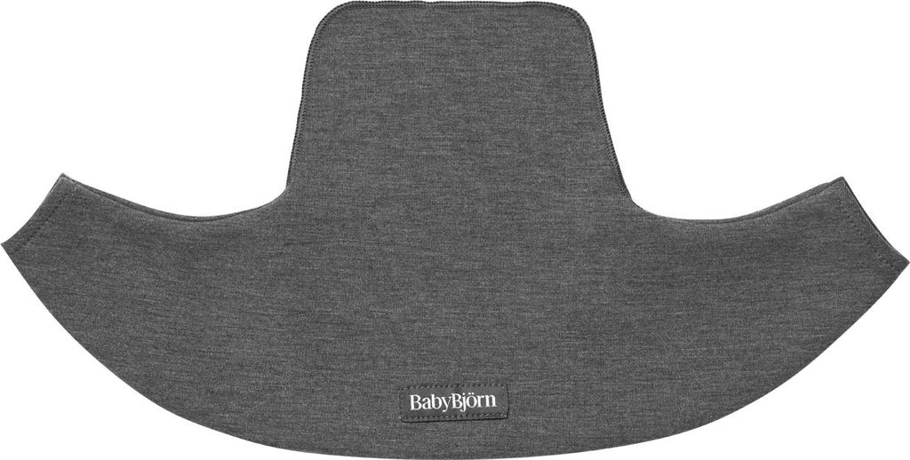 BabyBjörn Lätzchen für Move und Mini Trage - Jersey - Dunkelgrau | Tragesack-Accessoires