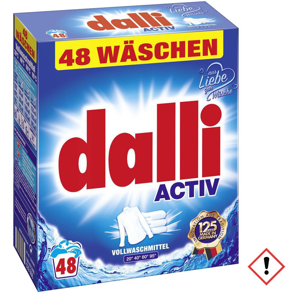 Dalli Vollwaschmittel 3,12 kg (48 WL) Produktbild 