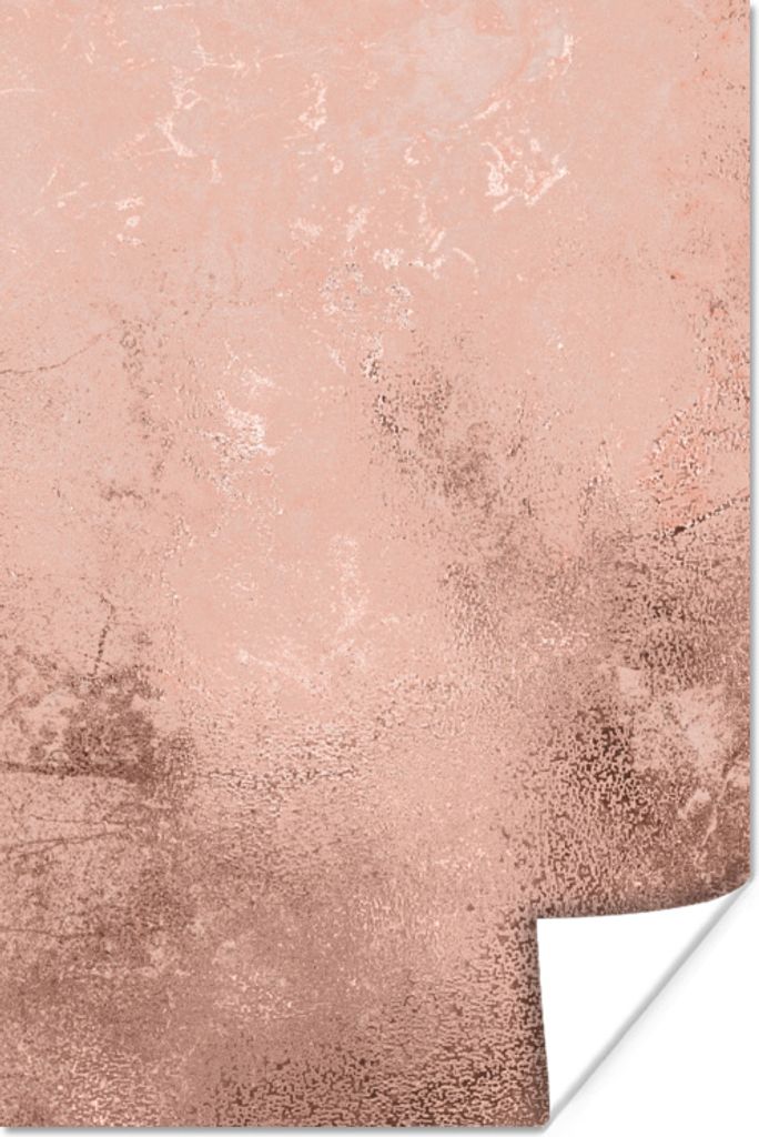 MuchoWow Poster Marmor - Stein - Rosa 40x60 cm - Plakate für die Wand - Poster Babyzimmer