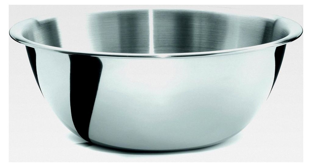 Küchenschüssel aus Edelstahl, Silber, 38 cm