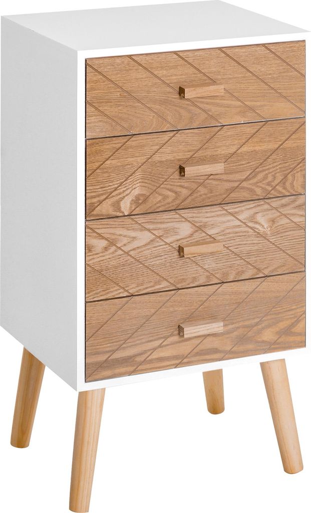 HOMCOM Nachttisch Nachtschrank Nachtkommode Flurkommode Produktbild 
