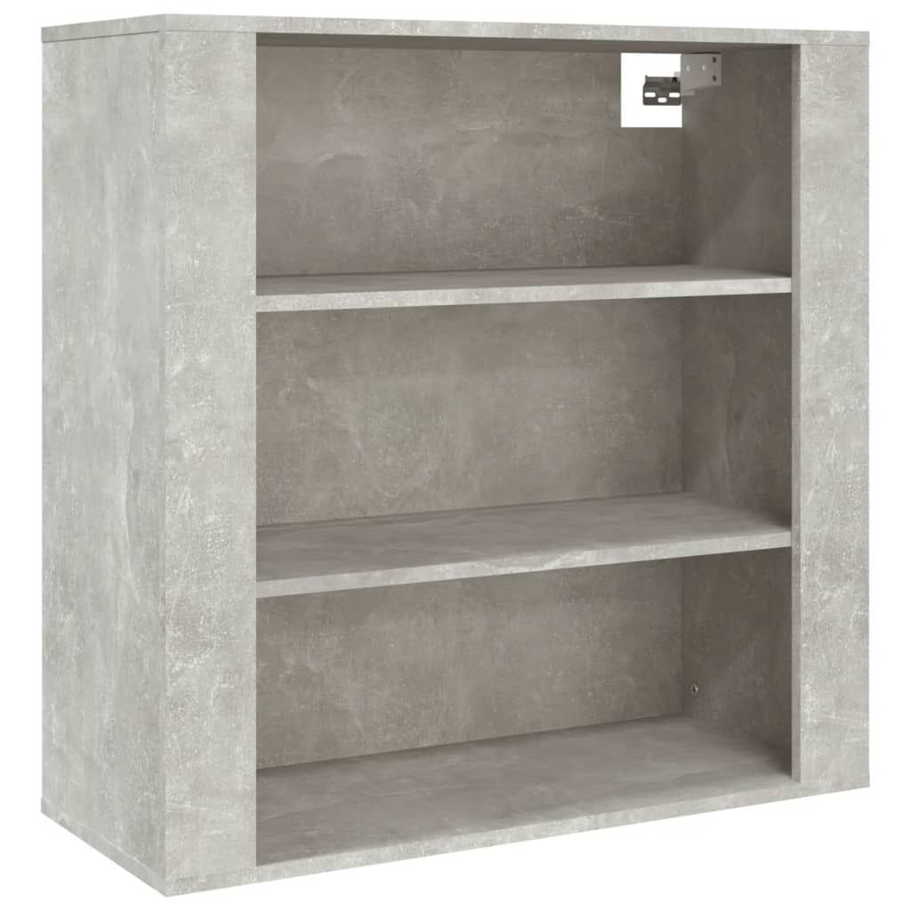 Wandschrank Betongrau 80x33x80 cm Holzwerkstoff Produktbild 