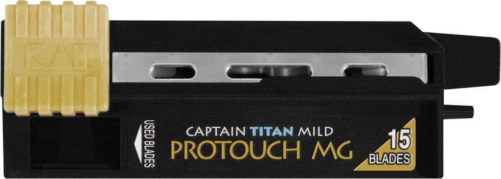 KAI B-CAPTM1 'Captain Razor' Rasiermesser Klingen 'Titan Mild Protouch', silber (15er Pack)