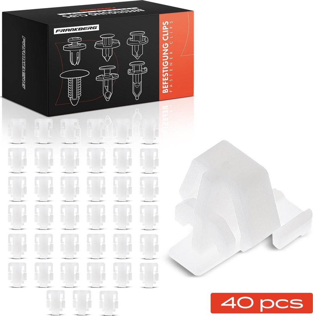 Frankberg 40x Befestigungsclips Stoßstange für Honda Civic VII Hatchback Coupe CR-V I