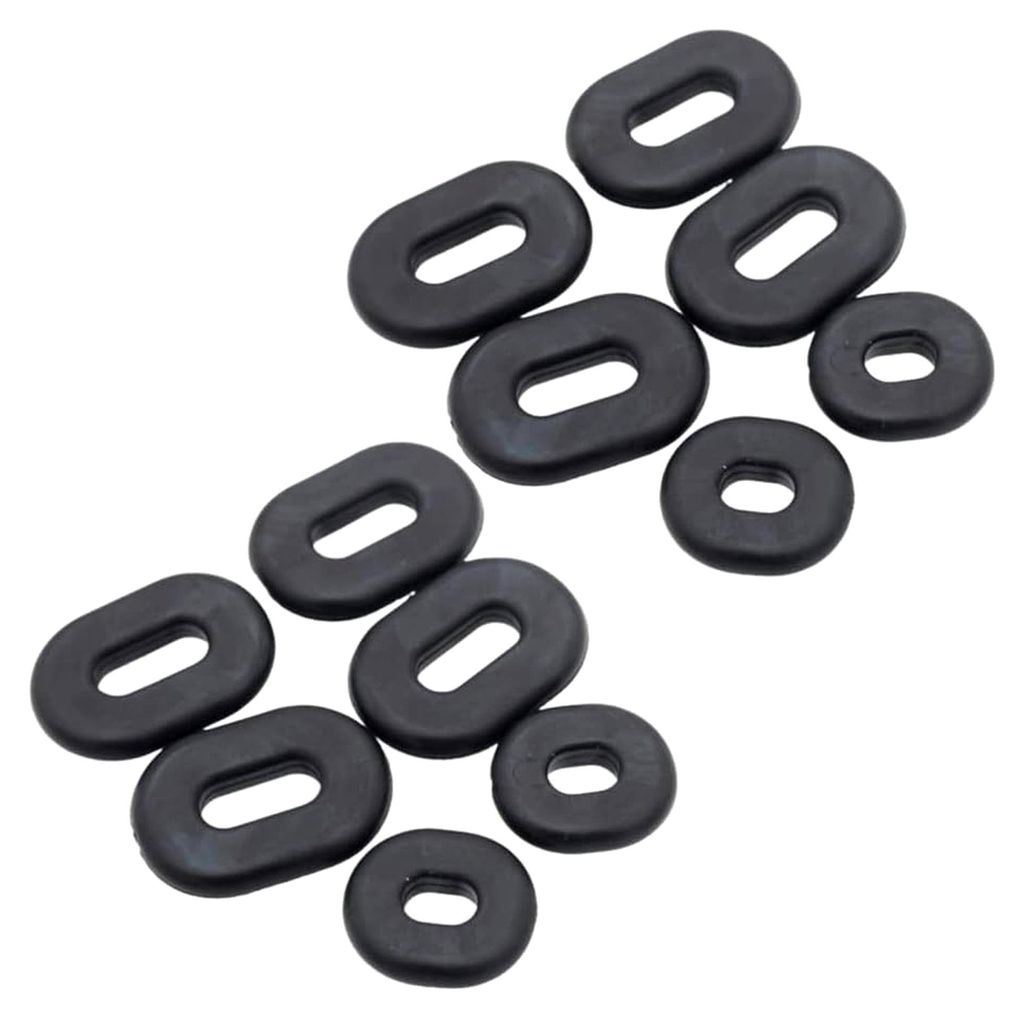2er Set Universal Motorrad Gummi Seitenabdeckung Tülle Pad für Honda CB CL SL XL 100/CB CT SL TL XL 125/CB 200 500 550 750