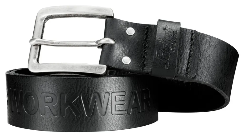 Cintura in pelle Snickers 9034 Workwear - nera 0400-130 cm