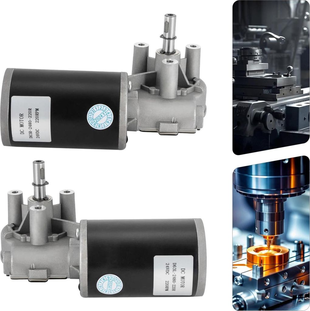 Mikro-DC-Getriebemotor, 24V, selbsthemmend, rechts/links umkehrbar, mit Getriebe