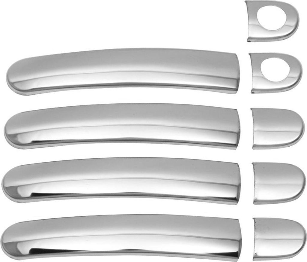 Türgriff Blende Chrom für VW Polo 2009-2017 4-Tür H1 Edelstahl Silber 9tlg
