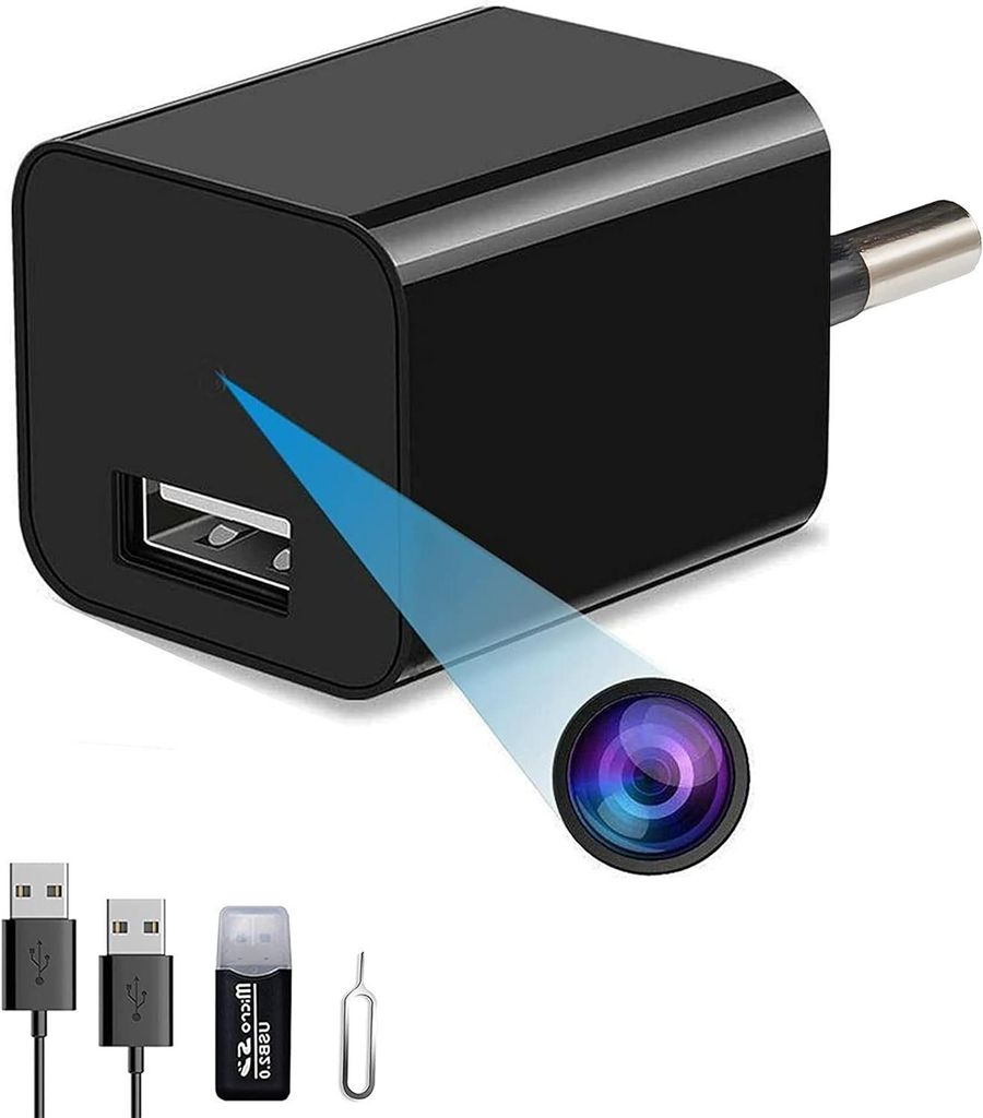 USB-Ladegerät mit integrierter HD-Überwachungskamera, Produktbild 
