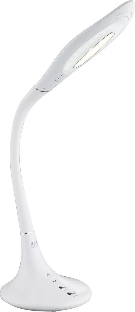 Fini la fatigue visuelle : Lampe LED chrome design pour un bureau clair