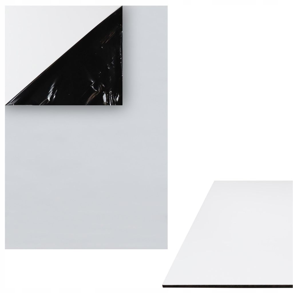 Aluverbundplatte Weiß 40x60 cm 3mm ACP ACM Platte Alu Werbeschild Zuschnitt für UV Druck Folierung