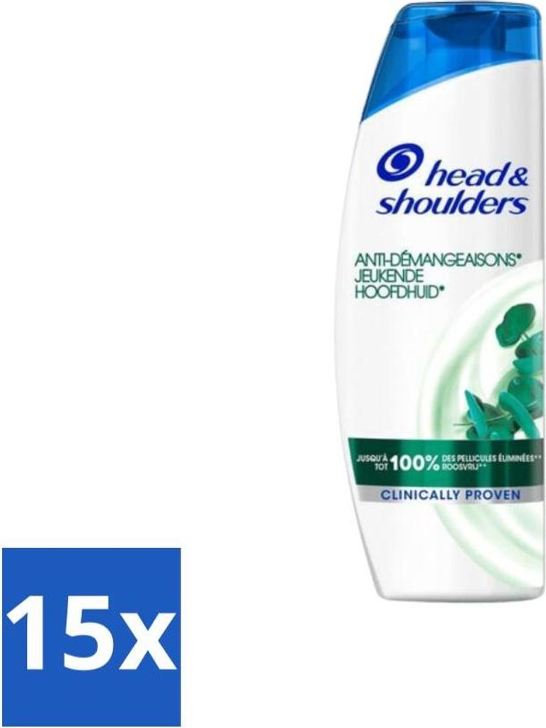 Head & Shoulders - Anti-Schuppen-Shampoo - Juckende Kopfhaut - 285 ml - Vorteilspack - 15 Stücke