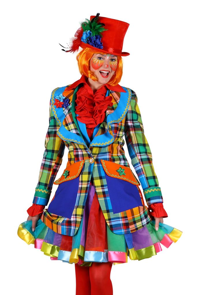 Damen Kostüm Patchwork Mantel Karneval Fasching Mot