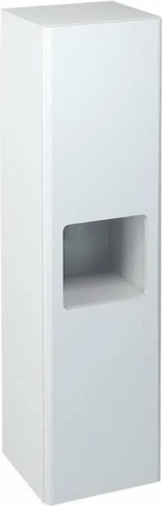 Armoire ELLA Blanche 140x35cm : La Solution pour Petites Salles de Bain