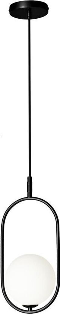 Lampa wisząca Cordel czarno-biała 1xG9x28W szkło Zdjęcie produktu 