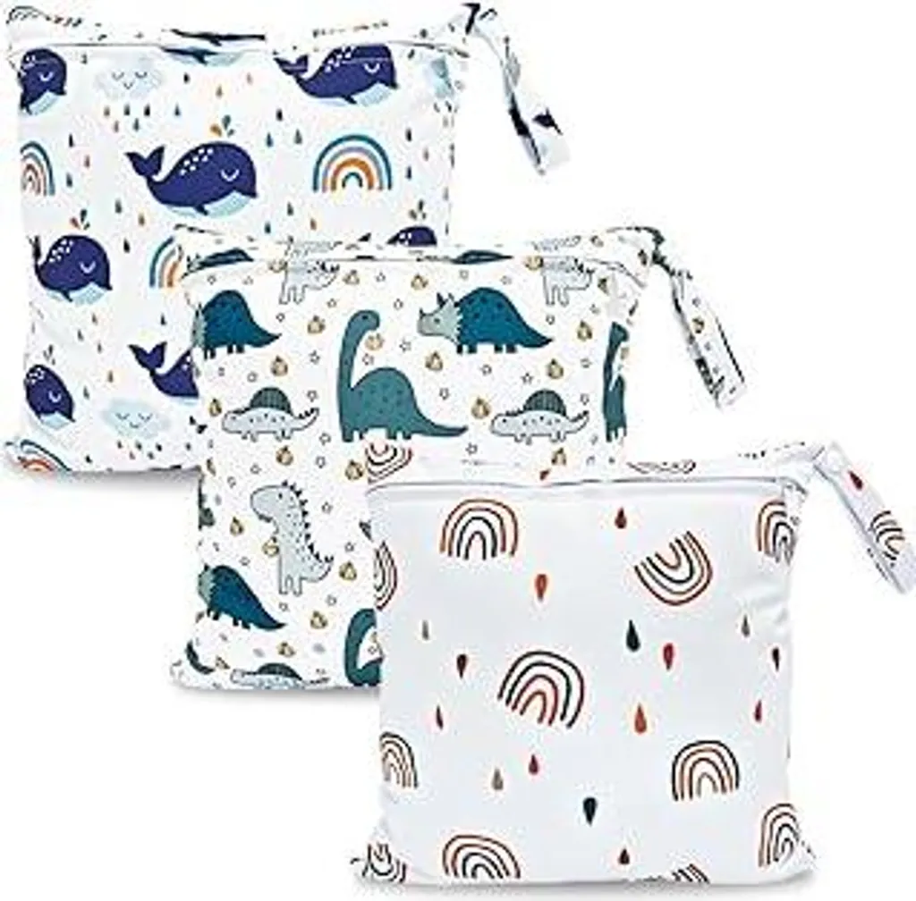 Set Wetbag Impermeabile 3 Pezzi - Organizer Viaggio e Piscina Bianco