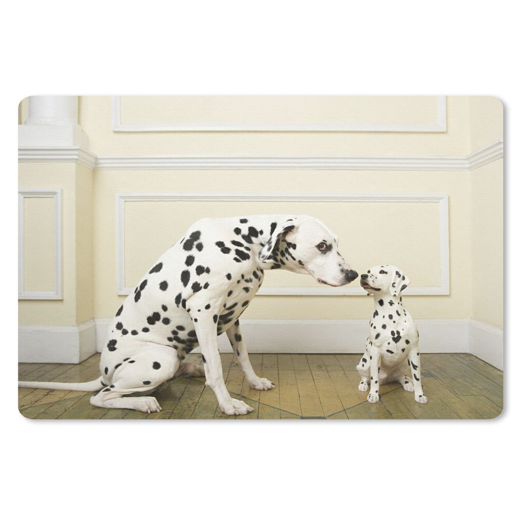 MuchoWow Mauspad Mousepad Hund - Welpe - Haus 27x18 cm - Mousepads - Maus Mat - Pad - Mausunterlage - Büroartikel - Desk Matten