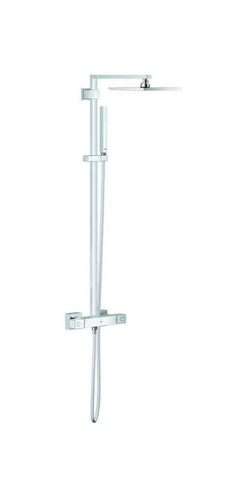 Grohe Euphoria Cube Duschsystem mit Allure 230 Metall-Kopfbrause, 26087000