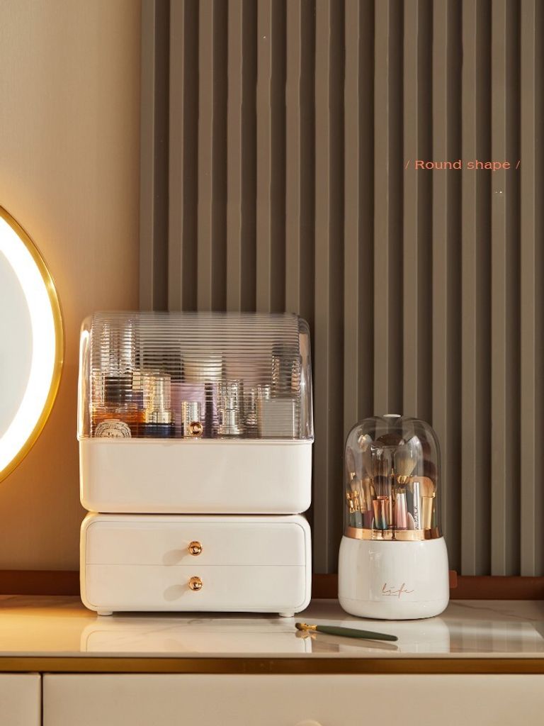 360° otočný organizér na make-up Držák na štětce na make-up Obrázek produktu 6