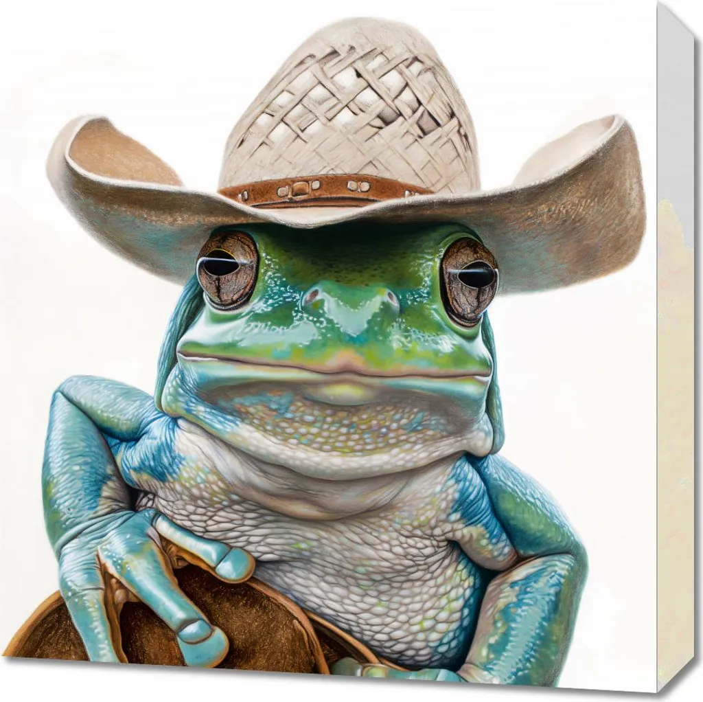Decorazione Parete Cowboy delle Paludi 50x50 - Arredo Casa Country