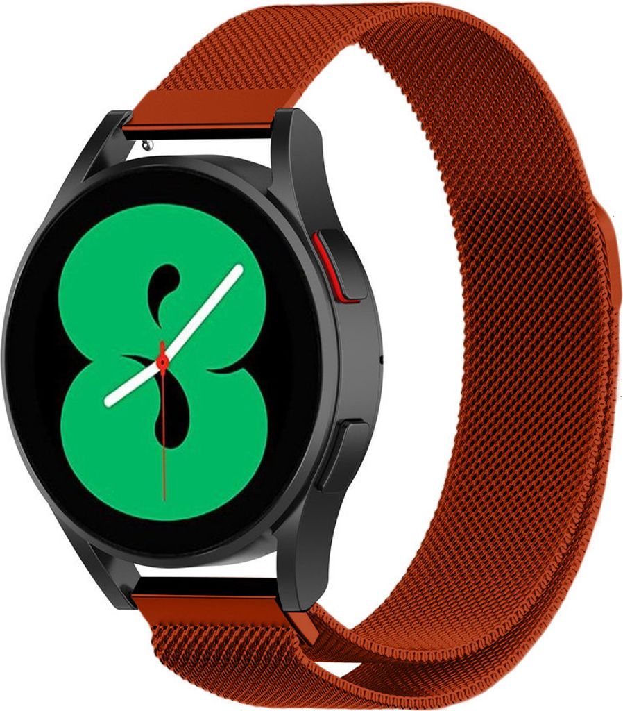 Strap-it Milanese Armband - Kompatibel mit Samsung Galaxy Watch 4 Classic Armband 42mm Edelstahl Armband mit Magnetverschluss - Ersatzarmband - Hoc...