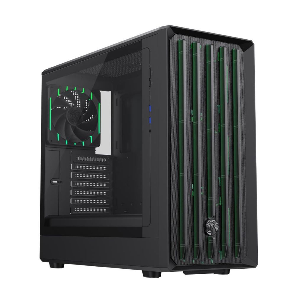 GAMEMAX, Gaming-Gehäuse, Claw 460 BK, Midi-Tower, ohne Netzteil, USB/Audio, ATX