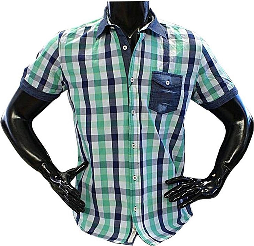 Brandneu Designer Hemd CARISMA grün kariert CRM9053 S