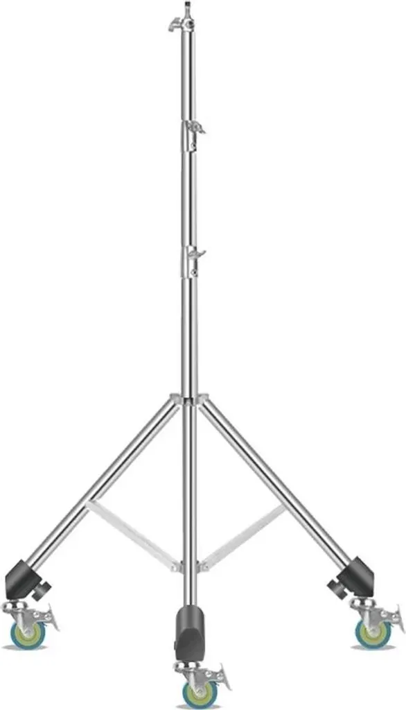 Trépied stable 2,80m pliable à roulettes pour studio vidéo et photo