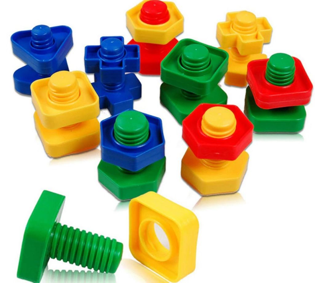 Blocchi di costruzione educativi montessori viti 30 Immagine del prodotto 