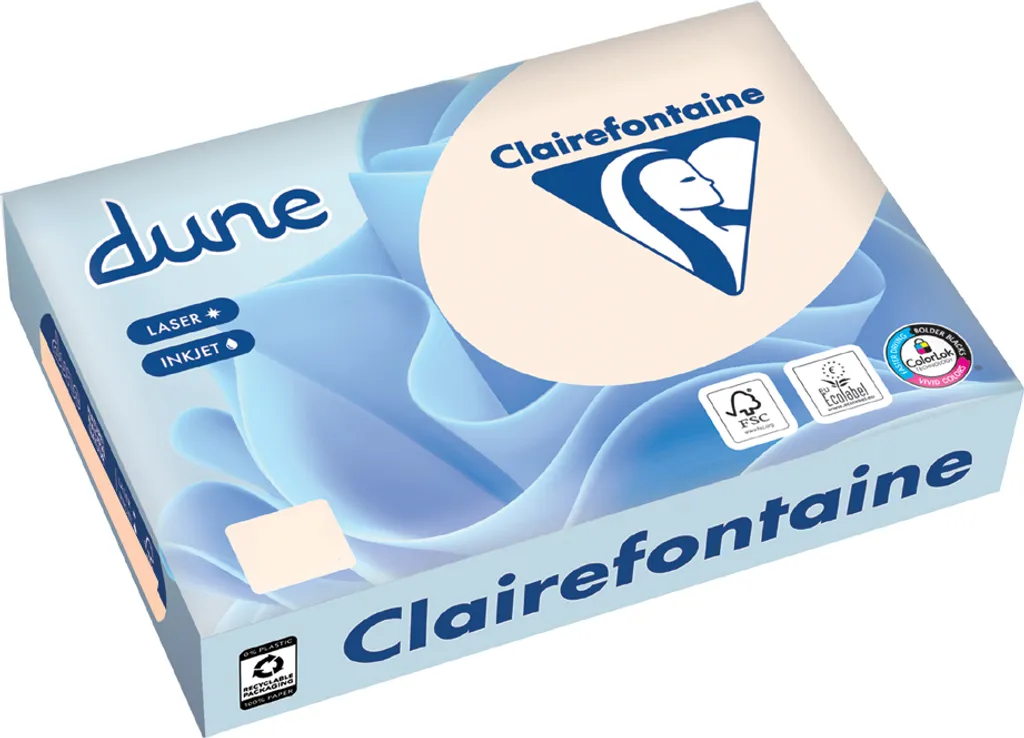 Clairefontaine Papier A3 160g blanc naturel Dune - Rame de 250 feuilles