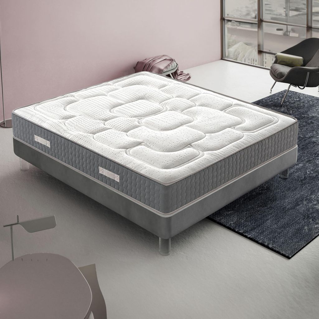Matratze 135x190 cm, Höhe 20 cm, Visco-Matratzen, H3, Ergonomisch