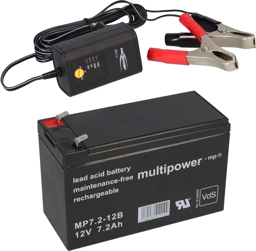 BLEI AKKU BATTERIE 12V 7,2Ah kompatibel GEL 7,0Ah 7Ah für Produktbild 