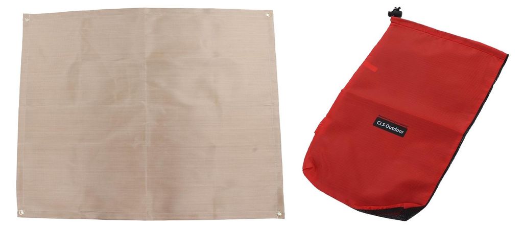 Feuerfeste Matte aus Fiberglas, hochtemperaturbeständig, Feuerstellenmatte für den Außenbereich, Zubehör für Grillen, Camping, Picknick, groß...