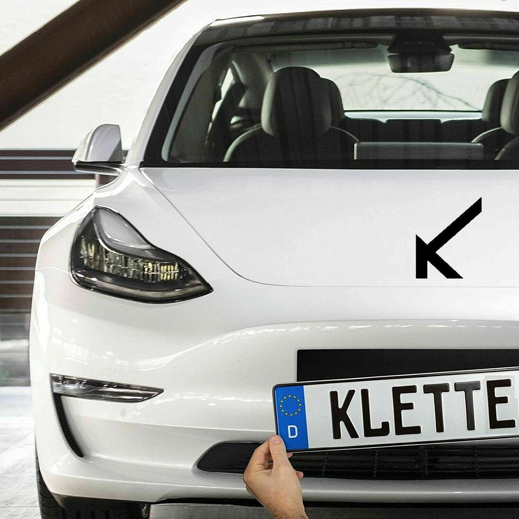 2x Kennzeichenhalter Auto Carbon Look Kennzeichenhalterung KFZ EU