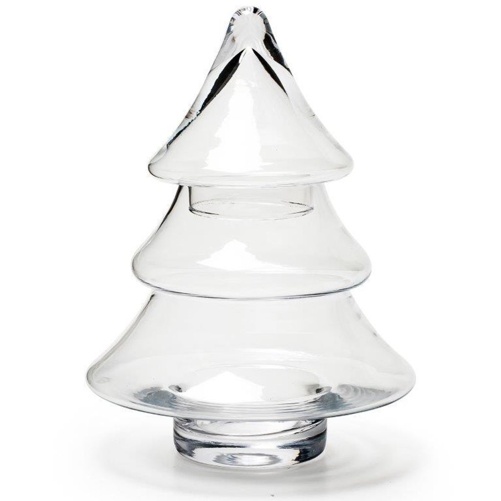 Dekoglas "Tannenbaum" H 26 cm zum Selbstbefüllen Konfektschale Plätzchendose Plätzchenschale Glasschale Bonboniere Weihnachten Bonbonglas Weihna...