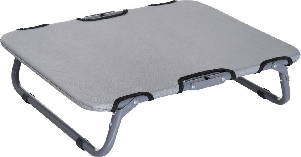 Hundeliege Outdoor, klappbar Erhöhtes Hundebett für kleine Hunde, Kühlendes Haustierliege mit Stahlrahmen, Haustierbett für Draußen Camping, 5...