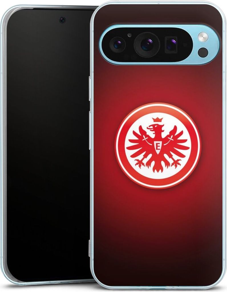 DeinDesign Handyhülle für Google Pixel 9 Pro XL Silikon Hülle Case Smartphone Schutzhülle Eintracht Frankfurt Offizielles Lizenzprodukt Wappen